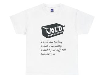 Motivational Unisex Tee, Inspirational Cotton T-Shirt, Void Design, Positive Graphic Shirt, Men Women Gift