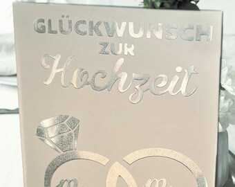 Wedding Congratulations Card - SVG File for Cutting Plotter - Mr. & Mrs. Wedding Decoration - Wedding Gift