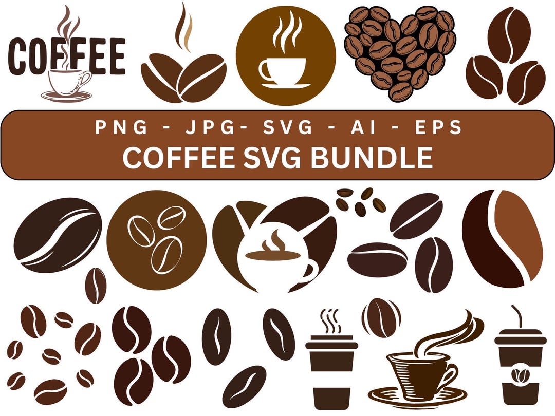 Coffee Svg Bundle, Coffee PNG Bundle, Coffee Lover Clipart, Mug Quote ...