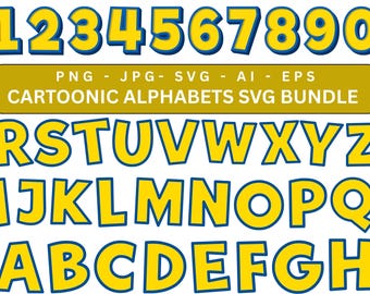 Toy Story Font SVG, Doodle Letters Alphabet Font, Toy Story Numbers, Toy Story ClipArt, Instant Download, Toy Letters, Letters Svg