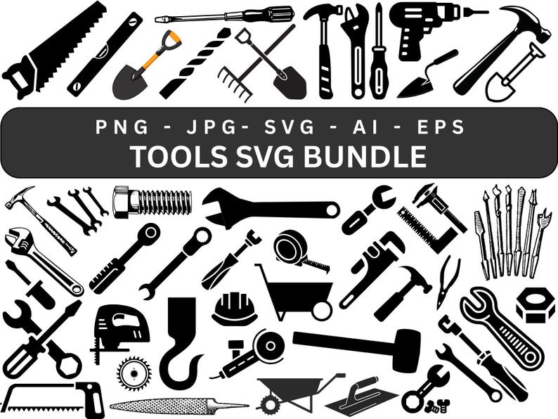 Tools Svg Bundle, Hand Tool Svg for Cricut, Tools SVG Cut Files, Tools ...