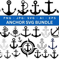 Anchor Silhouette Dwg/dxf/svg/png - Etsy