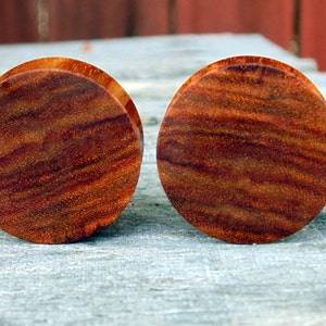 30mm Mystery wood Tulip or Chechen, Hand crafted organic beautiful wooden body jewelry