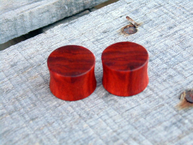 16mm Redheart Wood Ear Plugs Organic Beautiful Hand Crafted Etsy