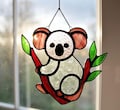 Stained Glass Koala Suncatcher: Handcrafted Australian Wildlife Decor product logo
