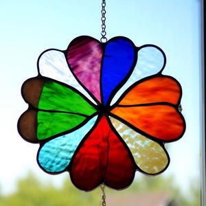 Folha de trevo de vidro manchado - Decoração de sorte irlandesa feita à mão | Apanhador de sol exclusivo para casa ou presente | Símbolo da fortuna e arte inspirada na natureza xmass