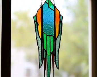 Vindklocka i kristallglas: Boho Suncatcher-fönsterdekor