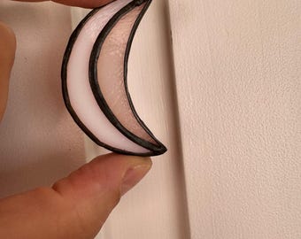 Handgemaakte glas-in-lood maan zonnevanger: hemels interieur