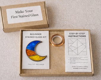 DIY Stained Glass Suncatcher Kit – Beginner Handmade Craft Project