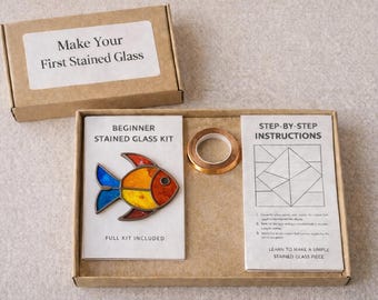 DIY Stained Glass Suncatcher Kit – Beginner Handmade Craft Project