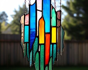 Vindklocka i kristallglas: Boho Suncatcher-fönsterdekor
