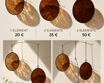 Handmade Stained Glass Discs – 3 Inch Copper Foil Suncatcher Pieces (Custom Colors)