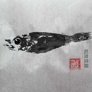 Verdinho Fish Gyotaku Print – Japanese Marine Art, Coastal Decor