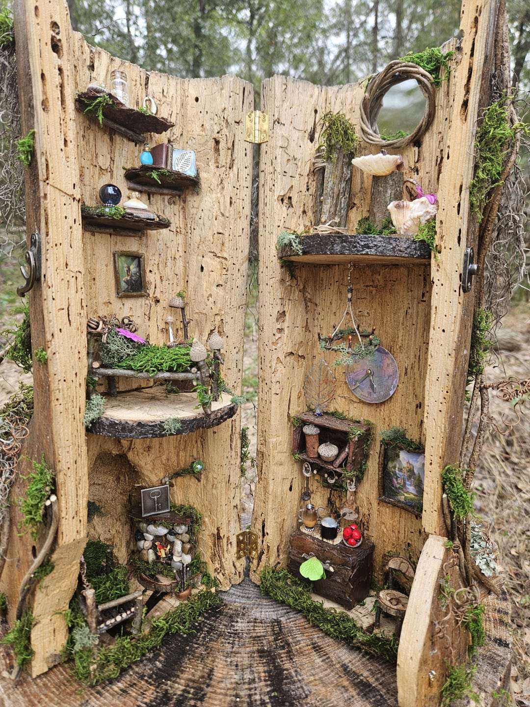 Deluxe Garden Fairy House, Woodland House, Miniature Dollhouse, Fairy ...