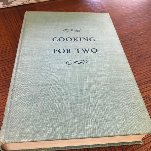 Vintage Cookbook Hardcover Shades of Faded Blue Jeans Shades of Blue  Book Bookshelf Decor Vintage Kitchen Decor Cook Book  Recipes