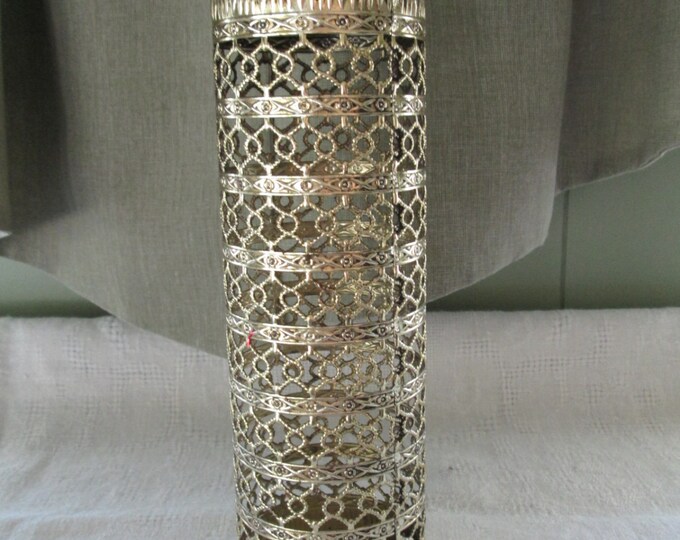 Hollywood Regency Hair Spray Bottle Cover Gold Mesh Filigree Etsy