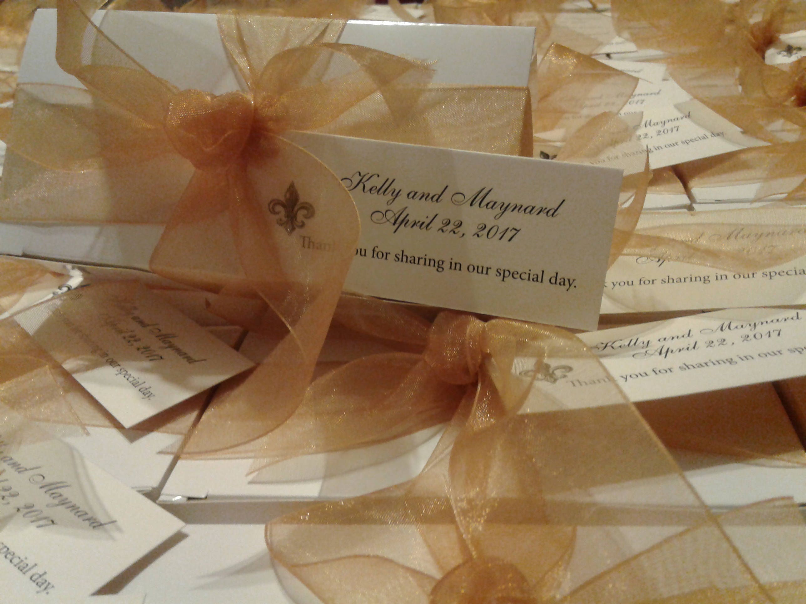 Elegant Wedding Favors for that Very Special Day. Taste of New Orleans