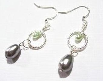 Silver Tear Drop Earrings