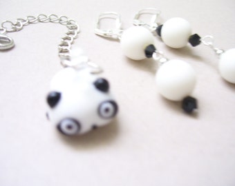 Pandamonium Zipper Chain and Earrings