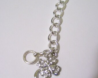 Four Leaf Clover Silver Rope Chain