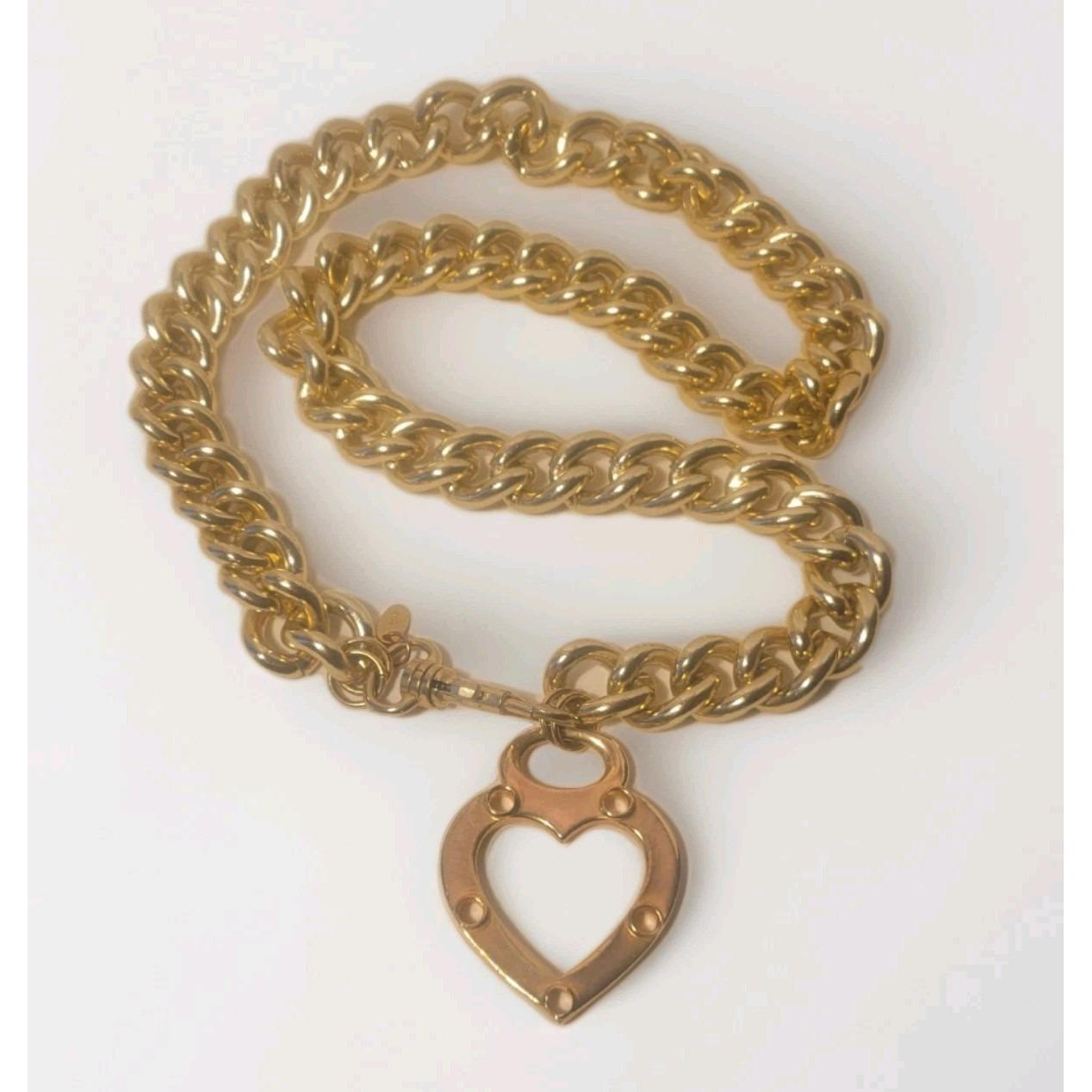 VTG Express Made in Italy Tan Suede & Gold Chain Link Belt M 90s runway VTG 90s EXPRESS Compagnie Internationale Suede Leather Belt  main image 3