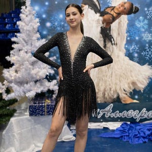 christmas ballroom dress Girls Christmas Ballroom Tutu Dress Figure Dress Up School Performance Dancing