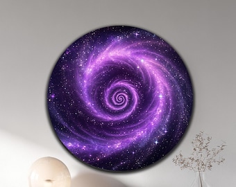 Modern Abstract Circle Glass Art,Abstract Tempered Glass Wall Decor,Abstract Spiral Wall Artwark,Housewarming Gifts,Extra Large Wall Art