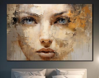 Woman Tempered Glass Wall Decor,Colorful Woman Abstract Tempered Glass Wall Art, Wall Art Woman,Beautiful Girl Glass Decor,Glass Wall Decor