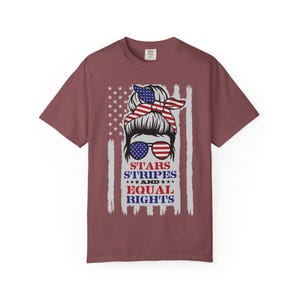 Stars Stripes And Equal Rights Shirt, Retro 4th Of July T-shirt, Liberal American Sweatshirt, Patriotic Women Gift, Feminist American Shirt