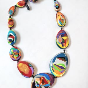 Sobral Kandinsky Gabriele Reversible Large Beads Statement Artist Made Necklace