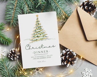 Christmas Party Invitation Template: Editable Holiday Invite (Digital Download)