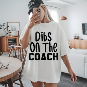 Vintage Dibs On The Coach PNG Digital Download | Editable Funny Sports SVG Design