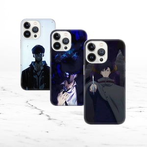 Coque de téléphone Jinwoo Solo Leveling pour iPhone 16 Pro, 15, 14, 13, 12, 11, Google Pixel 9 Pro, 8, 7A, Samsung S25, S24 FE, A26, A36