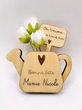 Personalized wooden magnet for Mother's Day product logo