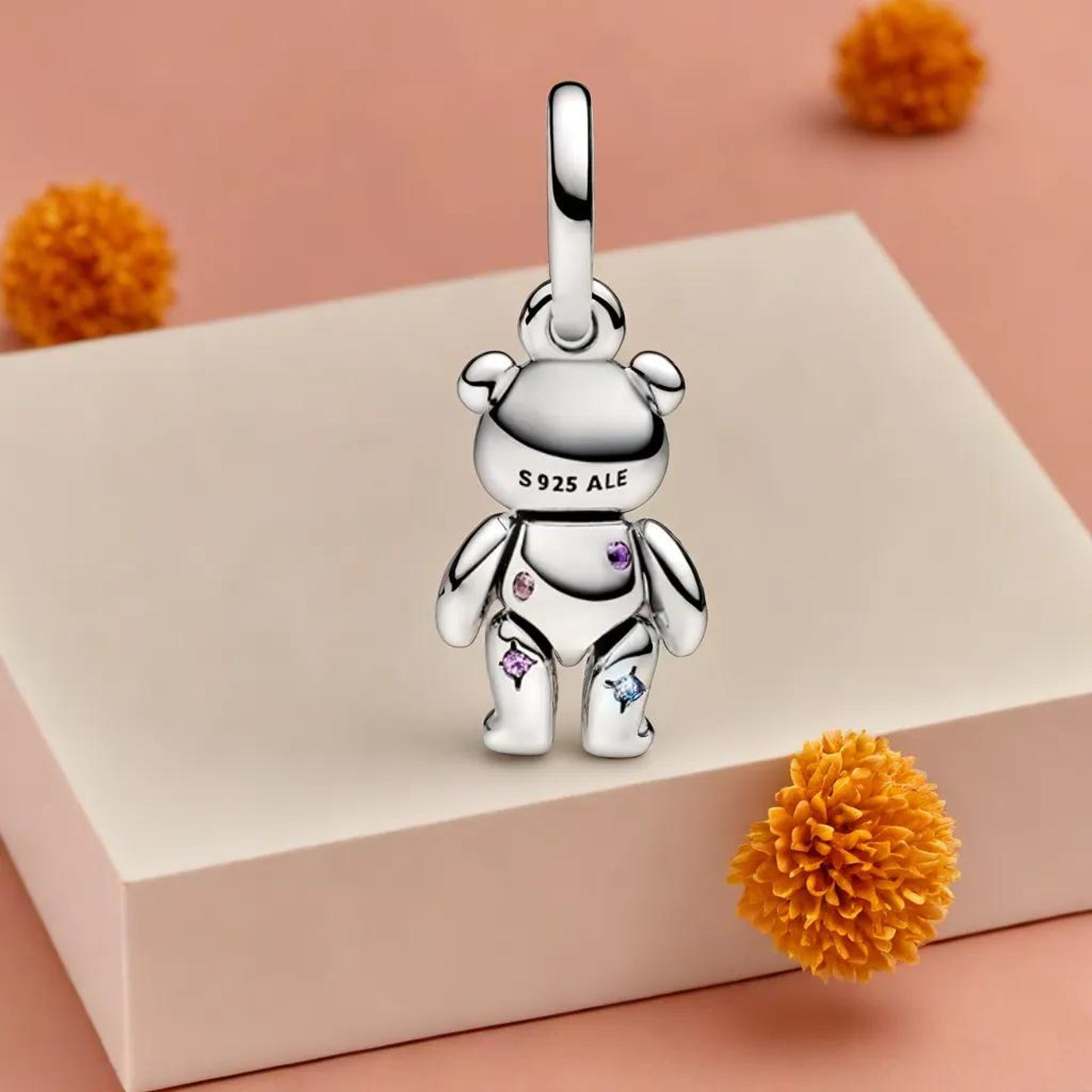 Movable Teddy Bear Dangle Charm Surprise Your Daughter With an Extra ...