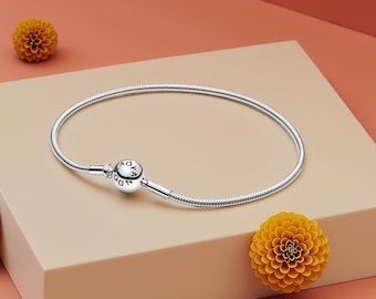 Essence Schlangenkette Armband Ball Verschluss Armband Charm dünnes Armband Essence Armband 18 cm 19 cm 20 cm Geschenk für sie