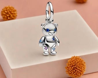 Movable Teddy Bear Dangle Charm Surprise Your Daughter with an Extra-Special Charm Unique Pandora Jewellery for a Meaningful Birthday Gift