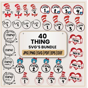 Thing 1 Svg | Thing 2 Svg | Thing Layered | Mother of all things Svg | Thing Mom | Thing Dad | thing 1 thing 2 thing 3 svg | thing 1 thing 2