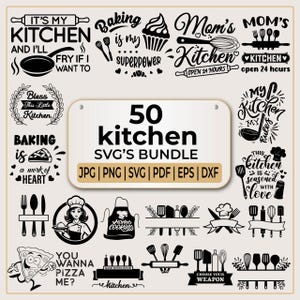 Kitchen SVG Bundle | Kitchen Monogram | Cutting Board Svg | German Kitchen Plotter File Svg Bundle | Kitchen Svg Cut File | Svg | EPS | DXF