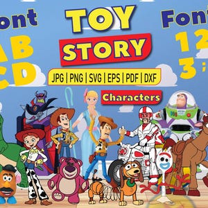 Toy Story PNG | Toy Story Clipart | Toy Story SVG | Buzz Lightyear Woody Png Svg | Make your own Toy Story shirt iron on  Birthday Printable