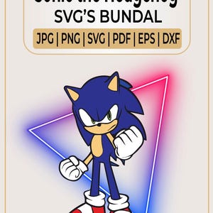 Sonic the Hedgehog SVG | Sonic SVG  | Layered Sonic SVG | bonus Sonic sVG | Sticker | Instant Download | Sonic Movie
