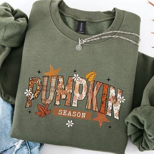 Retro Pumpkin Season Sweatshirt - Thanksgiving Gift Fall Gifts - Autumn Sweatshirt - Cute Fall Sweatshirt - Halloween Sweatshirts For Women