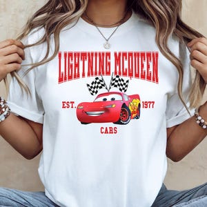 Disney Cars Retro Radiator Springs Shirt,Lightning McQueen Mater Sally Matching Shirt, Pixar Cars Land Tee, Disneyland Disney World Trip bild 1