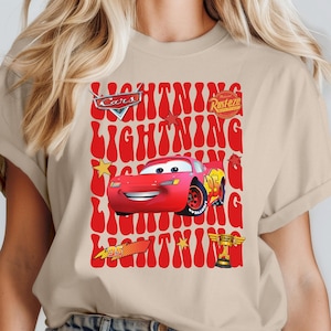 Disney Cars T-shirt, Pixar Lightning McQueen Tee, Tow Mater Sweatshirt, Sally Carrera Tee, Disney Family Trip Shirt, Disneyland Vacation Tee bild 1