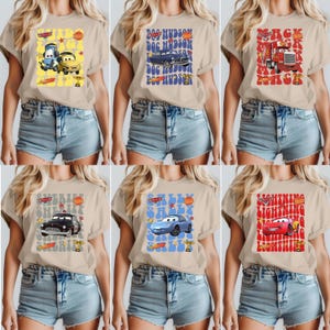 Disney Cars T-shirt, Pixar Lightning McQueen Tee, Tow Mater Sweatshirt, Sally Carrera Tee, Disney Family Trip Shirt, Disneyland Vacation Tee bild 3