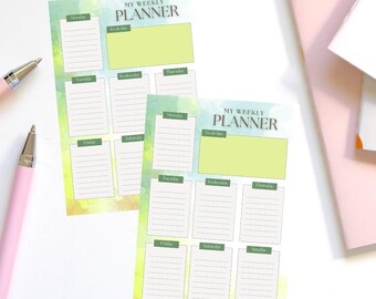 Minimalist Weekly Planner: Undated To-Do List (PDF)