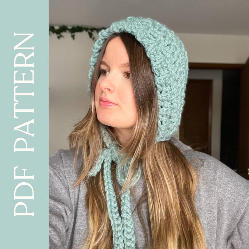 Adult Womens Bonnet Knitted - Etsy
