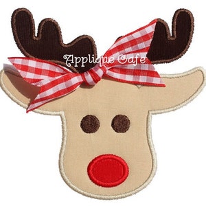 198 Rudolph 2 Machine Embroidery Applique Design