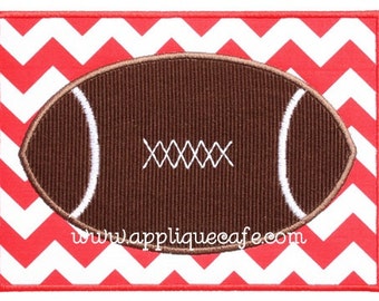 017 Football Patch Applique Design