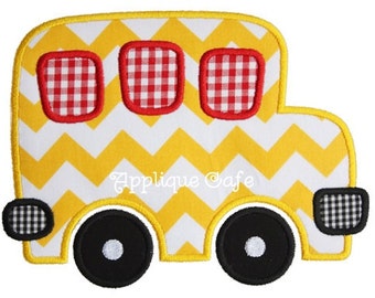 655 Bus Machine Embroidery Applique Design